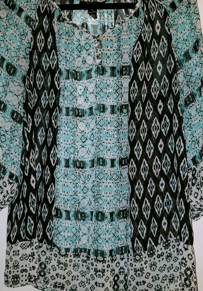 Sheer boho top